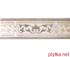 Керамическая плитка CNF CORINTO фриз, 140х450 бежевый 140x450x8 глянцевая